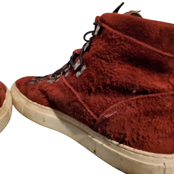 Diemme Maroon Leather Lace-Up Ankle Combat Boots Men's Size 10M - Picture 13 of 15